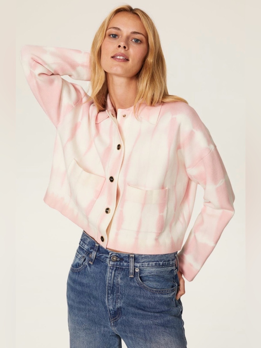 Sandro~Emmery Tie-Dye Button Cardigan Jacket~Size Small~$285~